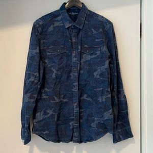 Calvin Klein Denim Camo Shirt